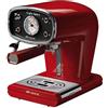 Ariete 1388 Café Retrò - Macchina per caffè espresso in polvere e cialda ESE, 15 bar, 850W, Dispositivo Maxi-Cappuccino, 1L, Rosso