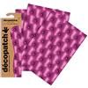décopatch Decopatch C626O - 1 BUSTA da 3 fogli di carta stampata 30x40 cm, Imbottitura rosa