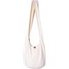PANASIAM Borsa a tracolla tinta unita, bianco, L