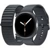 Samsung Galaxy Watch8 (Dark Gray, LTE, 44mm) + Fabric Band, Smartwatch Galaxy AI, allenatore personale, design resistente agli urti, monitoraggio attività fisica e sonno, One UI 8[Versione Italiana]