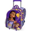 Disney Wish Star-Zainetto 3D con Ruote Piccolo, Lilla, 26 x 34 cm, Capacità 12,5 L