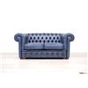 VAMA Divani Divano Chesterfield 2 posti blu