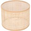 Naroote Paralume in Rattan, Sostituzione della Copertura della Luce Intrecciata per Lampada da Tavolo E27 E14