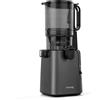 H.Koenig GSX26 XL TOTAL BLACK Estrattore di succo "Slow Juicer", SENZA BPA, nero, apertura Extra-Large 135 mm