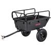 VEVOR Rimorchio da Giardino, Capacità di 226,80 kg Carrello Ribaltabile in Polietilene con Pneumatici da 40,64 cm a Trazione Manuale o a Pedale, per Impieghi Gravosi per Tosaerba, Rifiuti da Giardino