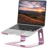 SOUNDANCE, Supporto sollevatore per notebook, in alluminio, ergonomico, da scrivania, compatibile con notebook da 10 a 15,6 pollici, oro rosa