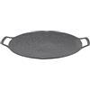 TOPINCN Piastra per Barbecue Rotonda Coreana, Piastre per Pentole BBQ Grill Padella per Piano Cottura Padella Circolare Piastra per Barbecue Coreana Utensili per Barbecue per Cucinare Al (Tipo Gas 30cm)