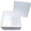 IMBALLAGGI ALIMANTARI PZ 1 Scatola Termica Bianca Quadrata CM 36 X CM 36 Alta CM 20 Cassa Porta SCATOLE Pizza in POLISTIROLO per ASPORTO