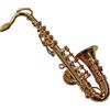 Calamita Magnete a Forma Sassofono Oro Regalo Metallo da Frigorifero Sax