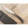 Ladymsardegna COLTELLO ARTIGIANALE 26,5 CM arburesa manico corno di MUFLONE scanno ANIMA
