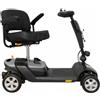 INTERMED COLOR SC-100 - Scooter Elettrico per anziani - quattro ruote - uso interno/esterno - smontabile Colore Grigio Metallizzato