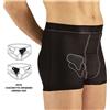PAVIS ErniaBoxer 655 - Boxer alto contenitivo per ernia - Colore nero Taglia S (cm. 71-82)