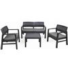 Set Salotto da Giardino 4 Posti in Polipropilene