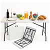 Tavolo pieghevole a valigia da 180X71X74 cm - Quattro Stagioni