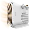 Cecotec Termoventilatore ReadyWarm 2050 Max Dual White. 2000 W, 2 Livelli di Potenza, 3 Modalità di Funzionamento (Cool/Warm/Hot), Leggero, Manuale, Silenzioso, Spegnimento Automatico