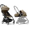 Stokke Passeggino Stokke YOYO3 con Newborn Pack - Include telaio nero, YOYO 6+ Color Pack (Toffee) e 0+ Newborn Pack (Toffee)