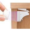 WunderHippo Chiusura Magnetica per Cassetti & Ante - 12 Serrature + 3 Chiavi - Chiusura Autoadesiva per Mobili - Blocco di Sicurezza Magnetico per Bambini