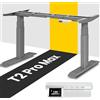 MAIDeSITe T2 Pro Max Scrivania Elettrico Regolabile in Altezza, Regolabile a 135 cm, Capacità di Carico 160kg, con Sistema di Controllo Piano-Master e Funzione di Protezione Anti-collisione
