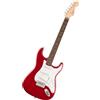 Fender Squier Debut Series Stratocaster Chitarra Elettrica, Chitarra per Principianti, con garanzia di 2 anni, Raso Rosso Dakota