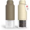 LARS NYSØM Set di Macina Sale e Pepe Set - Macinasale e Macinapepe Manuale | Set di Macinini per Sale e Pepe in Acciaio Inox con Macina Regolabile - Macinino per Pepe e Sale Manuale - Bottiglia Design