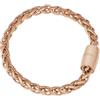 Breil, Collezione Magnetica, Bracciale Donna Small Wave, in Acciaio Lucido Colorato IP Rose, con Catena a Spiga e Pratica Chiusura con Magnete, Colore Rose Gold, Misura 19 Cm
