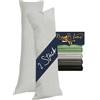 Marie´s Home 2 federe 40 x 145 cm per cuscino per dormire sul fianco, 1613.2353, argento