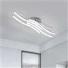 Dorlink Plafoniera LED Soffitto Moderna, Lampadario LED soffitto, Lampadario Soggiorno, Lampadarios Camera da Letto, 24W 6000K Bianco Freddo Lampadarios Cucina, 4 Luci Plafoniera Onde Curve Ø52CM