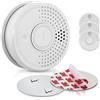 SHD OneConcept Rilevatore di Fumo per Casa, Sensore Fumo e Supporto Magnetico, Allarme Antincendio a Sensore Ottico, Funzione Test e Mute, Allarme Fumo, Rilevatore di Fumi Risposta Rapida, Set da 4