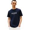 Tommy Hilfiger Uomo T-Shirt Maniche Corte Brand Love Tee in Cotone, Nero (Black), XS