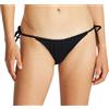 Calvin Klein Donna Slip Bikini Allacciatura Laterale String Side Tie con Etichetta con Logo, Nero (Pvh Black), M