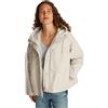 Tommy Hilfiger Donna Parka Cotton Nylon Short con Cappuccio, Avorio (Ivory Petal), 38
