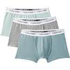 Calvin Klein Bambino Pantaloncini Boxer Confezione da 3 con Fascia con Logo, Multicolore (Bluesurf/Trooper/Greyheather), 12-14 Anni