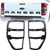 JHCHAN Copertura del faro Copertura della protezione del fanale posteriore per Ford Ranger 2012-2022,T6 T7 T8 Wildtrak XL XLT Limited PX MK2 MK3 (2012-2022 coprifanale posteriore)