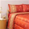 Bassetti Completo Lenzuola Matrimoniali 100% Raso di Cotone Granfoulard 110 fili Art. PALLAVICINO ROSSO R1