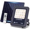 Aigostar faretto Solare con Telecomando,50W Faro LED Esterno con Pannello Solare,500LM,6500K Bianco Freddo,IP65 Impermeabile,faretto da Esterno,ottimo per giardini esterni,terrazze,garage