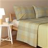 Bassetti Completo Letto Matrimoniale 100% Cotone - Set Lenzuola (1 Lenzuolo Sopra 240x280 1 Lenzuolo Sotto Con Angoli 175x200 2 Federe 50x80cm) (Storie V10)
