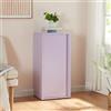 [en.casa] Armadio a Colonna in Metallo Armadietto da Ufficio con 1 Anta e 2 Ripiani Regolabili in Altezza Mobile in Acciaio per Archivio 88 x 40 x 35 cm - Viola