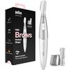 Braun FG1106, Mini Rifinitore Di Precisione Per Le Donne, Styling E Definizione Delle Sopracciglia, Strumento Di Definizione dei contorni, Depilazione Viso In Viaggio O Fuori Casa