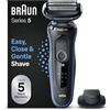 Braun Series 5 Regolabarba Uomo, Rasoio Elettrico Barba, Rifinitore Di Precisione EasyClick, EasyClean, Wet&Dry, Ricaricabile, Rasoio A Lamina Senza Fili, Idea Regalo 51-B1200s Blu