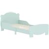 AIYAPLAY Letto Montessori per Bambini 3-6 Anni, 140x70 cm Lettino Singolo per Bambini con Sponde Anti-Caduta e Rete a Doghe a Forma di Orso in Legno per Cameretta, Verde