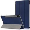 Kepuch Custer Cover per Samsung Galaxy Tab S8 5G 11 SM-X700 SM-X706,S7 SM-T870 SM-T875,PU-Pelle Case Custodia per Samsung Galaxy Tab S8 5G 11 SM-X700 SM-X706,S7 SM-T870 SM-T875 - Blu