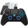 QRD Spark N5 Controller Wireless per PS5 Pro Slim PS4 PS3 PS2 Steam Deck PC Windows Mac iOS Android TV Box, Halleffect Controller con 3.5mm Audio Port+Speaker+Mic, Macro N1+N2, Turbo Speed Up