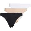 Tommy Hilfiger Slip Taglio Bikini Donna Confezione da 3 con Pizzo, Multicolore (Misty Blush/White/Black), S
