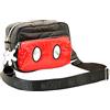 Disney Topolino Air-Borsa a Tracolla IBiscuit Padding, Nero, 23 x 16 cm