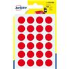 AVERY Blister 168 etichetta adesiva tonda PSA rosso Ø15mm Avery