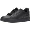 Tommy Hilfiger TH Basket Core Leather Ess FM0FM05040, Sneaker con Suola Cupsole Uomo, Nero (Black), 40 EU