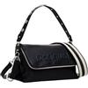 Desigual, ACCESSORIES PU ACROSS BODY BAG Donna, Nero, taglia unica