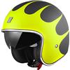 Bogotto V537 Wogi Casco Jet, nero opaco/giallo, S