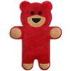 Leschi CUSCINO RISCALDABILE Leschi per la pancia, la schiena e la zona lombare/Per coliche dei neonati e il ciclo/Per microonde, con semi di grano/Cuscino termico per bambini/Teddy l'orso, rosso