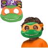 Playmates Giochi Preziosi - Maschera Michelangelo Tartarughe Ninja, Maschera Carnevale Michelangelo Con Elastico Per diventare la tua Tartaruga Preferita, Costume Ninja, Per Bambini A Partire Da 4 Anni